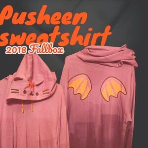 Pusheen Cat 2XL fall 2018 Lavender Bat Sweatshirt pusheen box exclusive